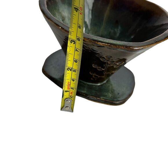 pottery coffee pour over set Artist Signed Handmade Studio Art - Picture 12 of 16